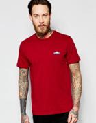 Penfield T-shirt With Mountain Logo In Burgundy Exclusive - Burgundy
