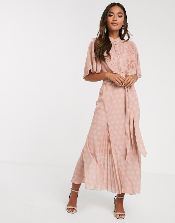 Keepsake Passion Polkadot Midi Dress