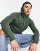 Threadbare Soft Touch Hooded Sweater In Thyme-green
