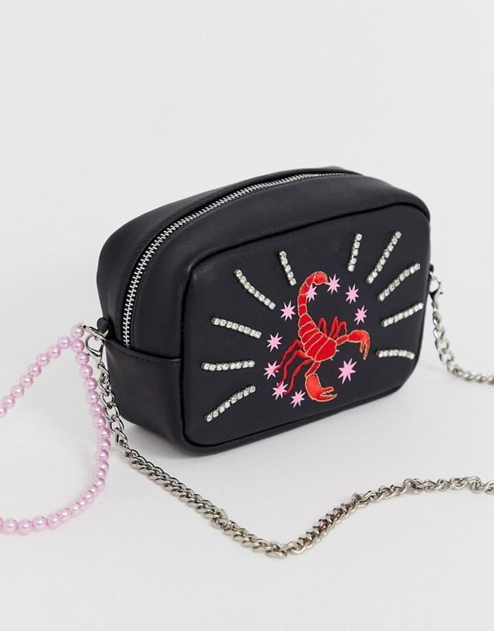 Skinny Dip Scorpion Cora Cross Body Bag - Black