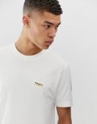 Nudie Jeans Co Daniel Logo T-shirt In Off White