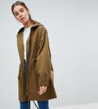 Asos Tall Light Weight Parka - Green