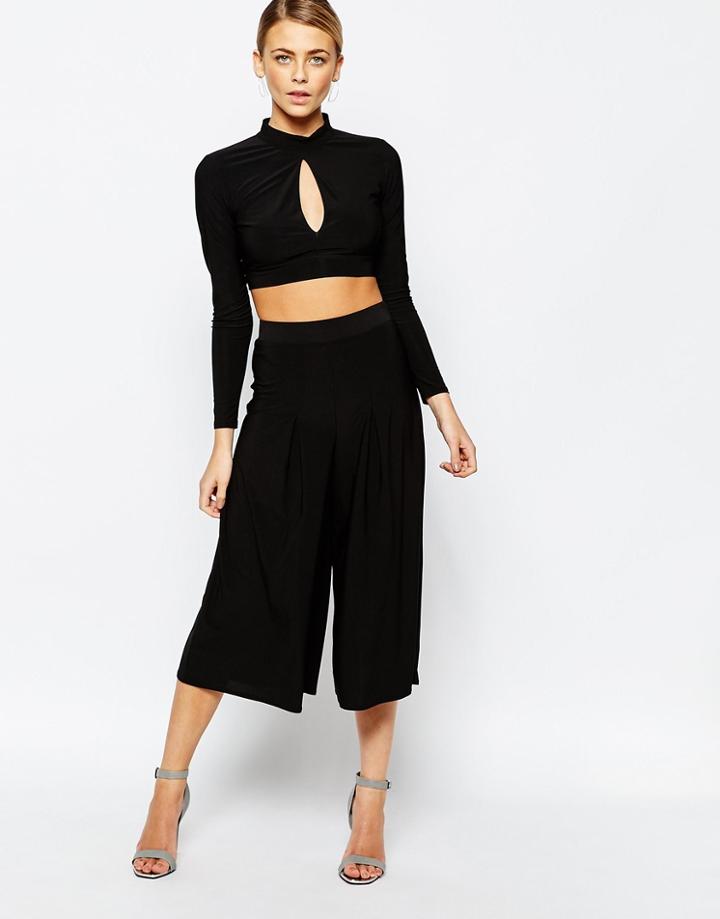 Love Culottes In Slinky - Black
