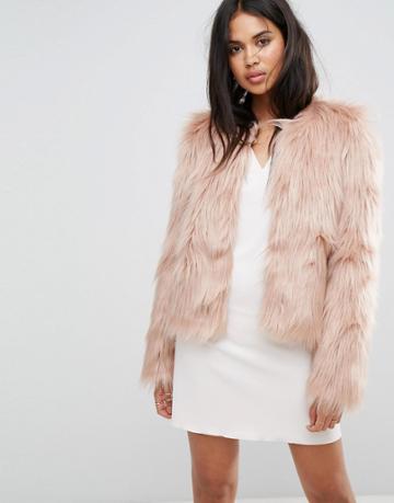 Ivyrevel Fluffy Short Jacket - Pink