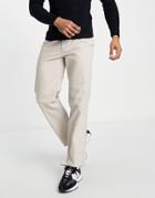 New Look Straight Chino Pants In Stone-neutral