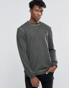 Adidas Originals Street Modern Crew Sweatshirt In Green Ay9203 - Green