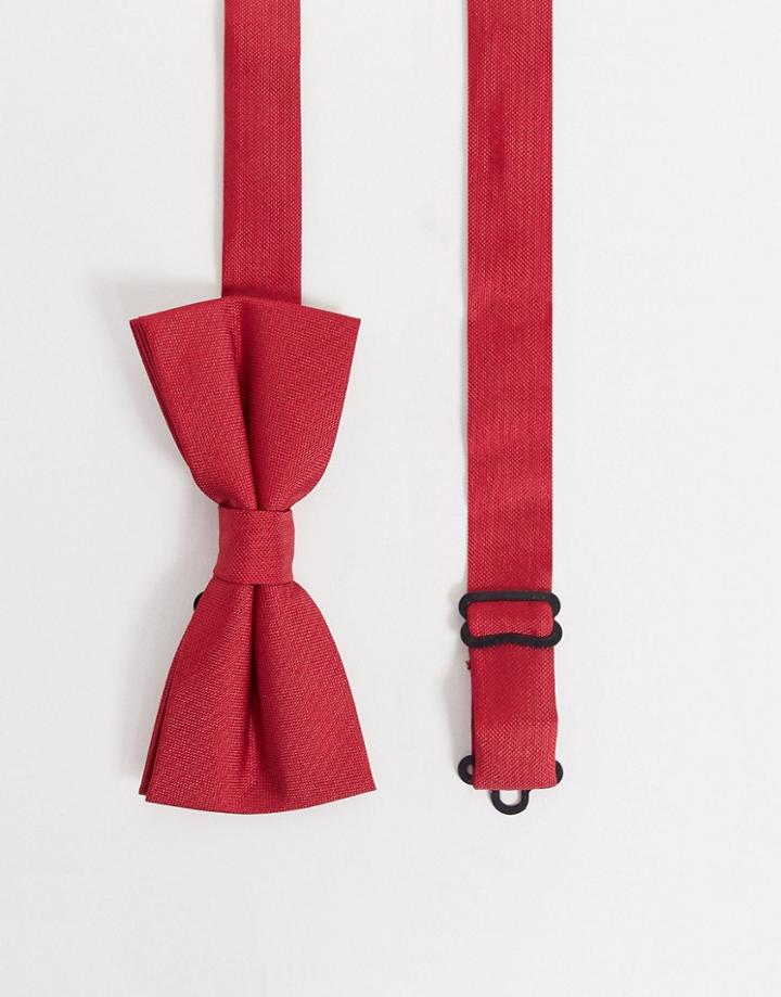 Twisted Tailor Bow Tie In Red