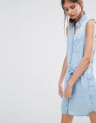 Ditto's Olivia Denim Shirt Dress - Blue