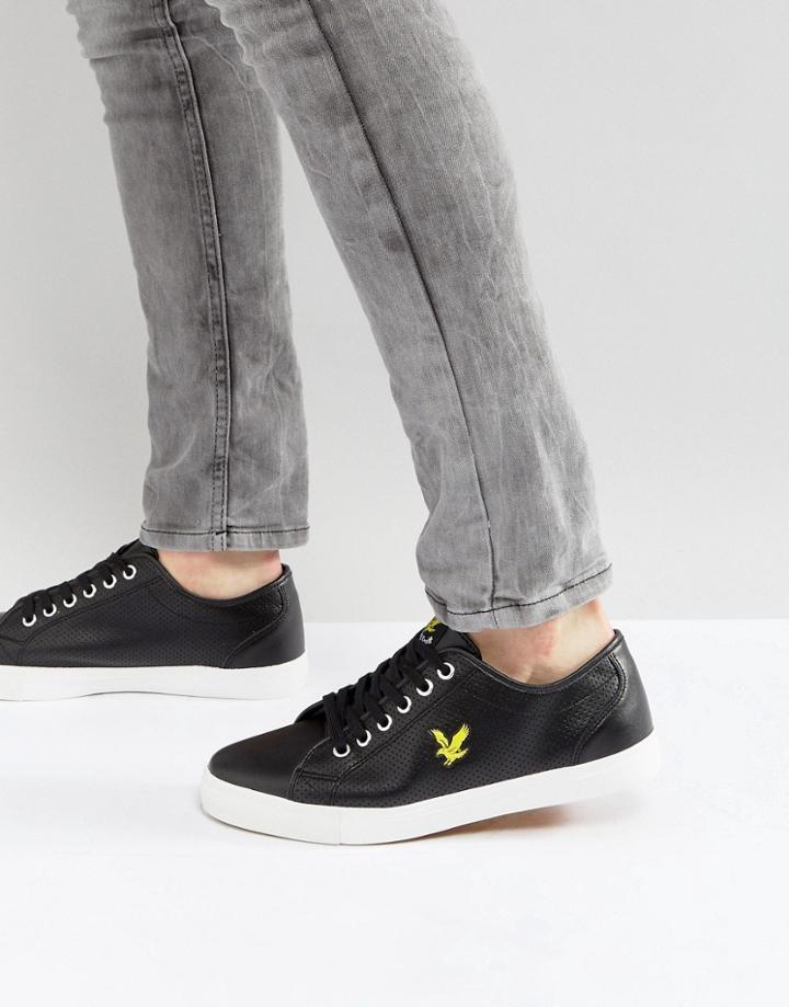Lyle & Scott Perforated Sneaker Black - Black