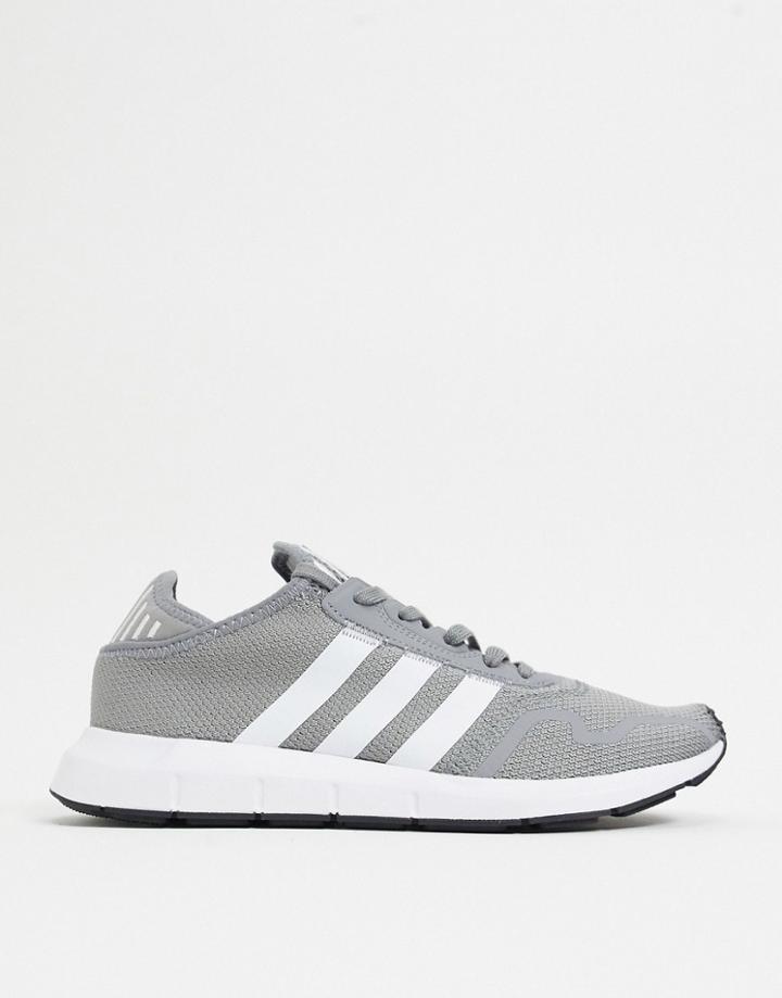 Adidas Originals Swift Run X Sneakers In Gray And White-grey