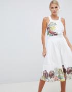 Ted Baker Cotton Midi Dress - White