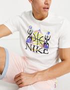 Nike Basketball A.i.r. Cc2 Graphic Logo T-shirt In White