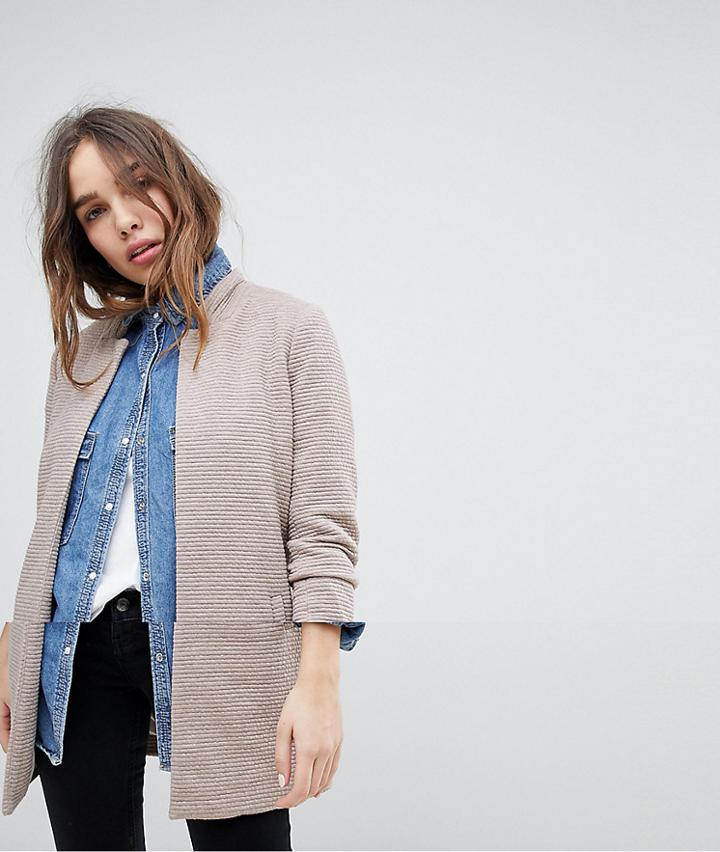 Only High Neck Jacket - Beige