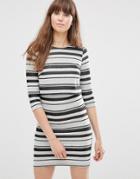 Vero Moda Dorte Stripe Dress - Black