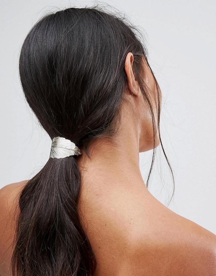 Johnny Loves Rosie Large Leaf Hair Clip - Gold