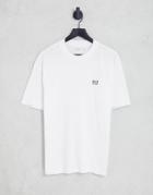 Abercrombie & Fitch Crest Logo T-shirt In White