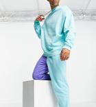 Puma Downtown Sweatpants In Color Block Blue- Exclusive To Asos-blues