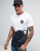 Hype T-shirt In White With Paint Print - White