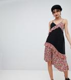 Reclaimed Vintage Inspired Polka Dot And Floral Cami Midi Dress - Multi