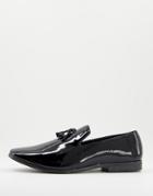 Brave Soul Tassel Loafers In Black Patent