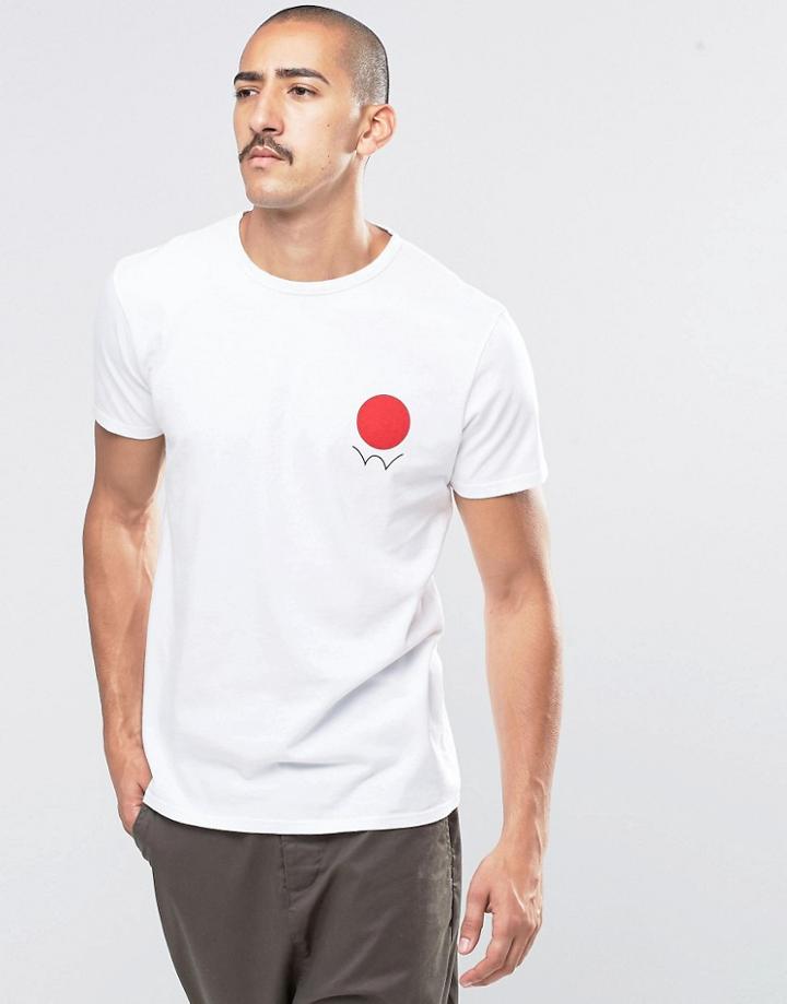 Edwin Red Dot Logo T-shirt - White