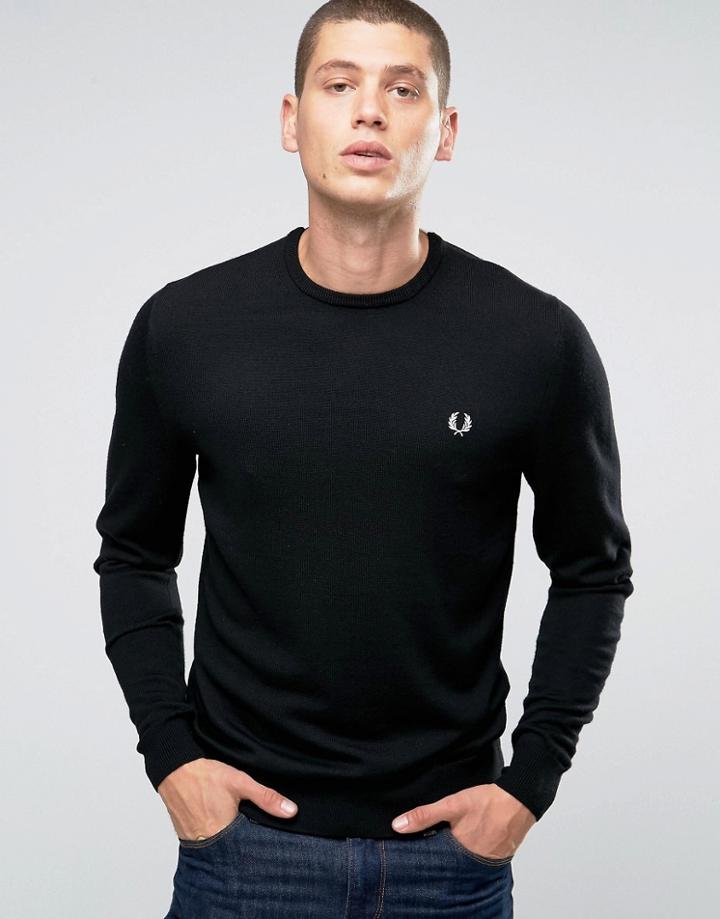 Fred Perry Jumpers With Crew Neck In Black - Black
