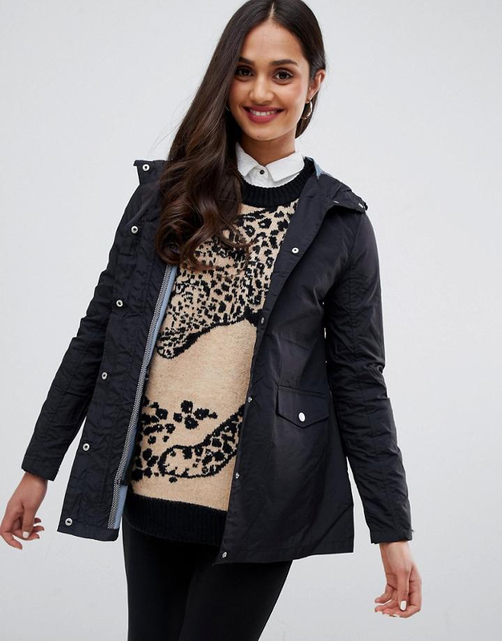 Brave Soul Digger Rain Coat - Black