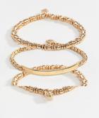 Icon Brand Gold Chain Bracelets In 3 Pack - Gold