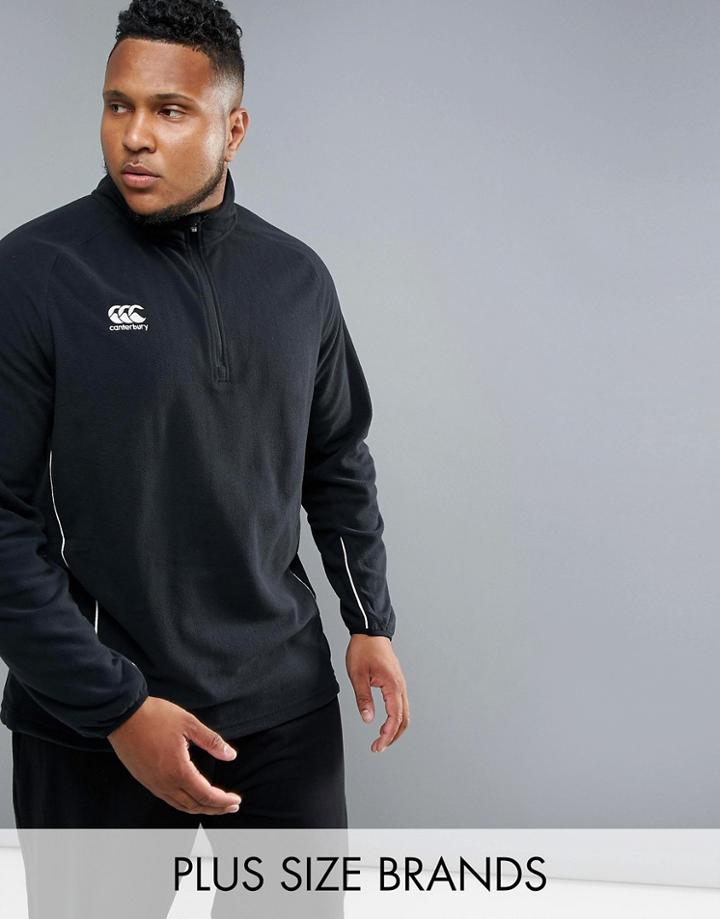 Canterbury Plus Team Half Zip In Black E553363-989 - Black