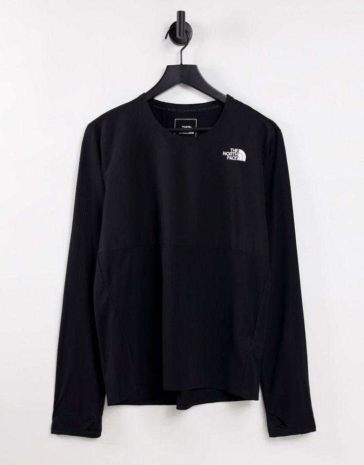 The North Face True Run Long Sleeve T-shirt In Black