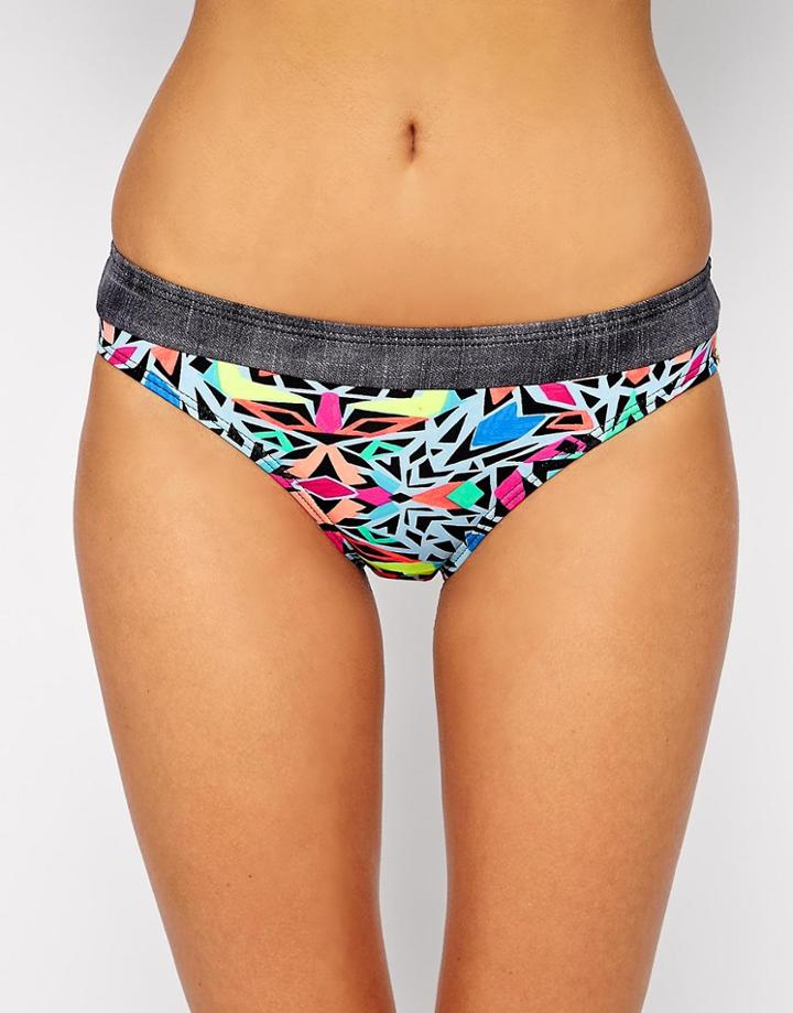 Coco Rave Dream Weaver Bikini Bottoms - Multi Black