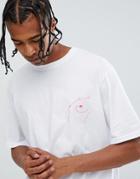 Midnight Surf Neon Print T-shirt - White