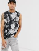 Bolongaro Trevor Floral Tank In Black