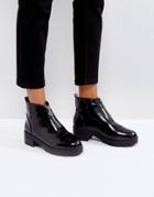 Truffle Collection Zip Front Boot - Black