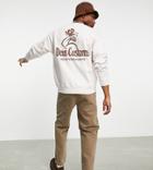 Deus Ex Machina Heavyweights Back Print Sweatshirt In Beige - Exclusive To Asos-neutral