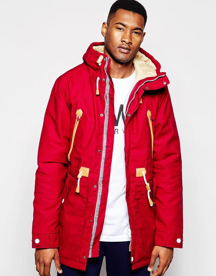 Clwr Parka With Insulation - Burgundy