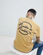 Rollas Logo T-shirt With Back Print - Orange