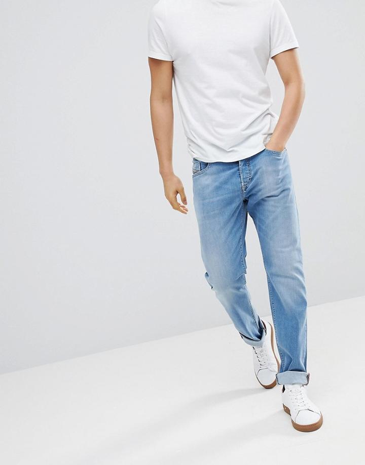 Diesel Buster Slim Fit Jeans In Summer Blue - Blue