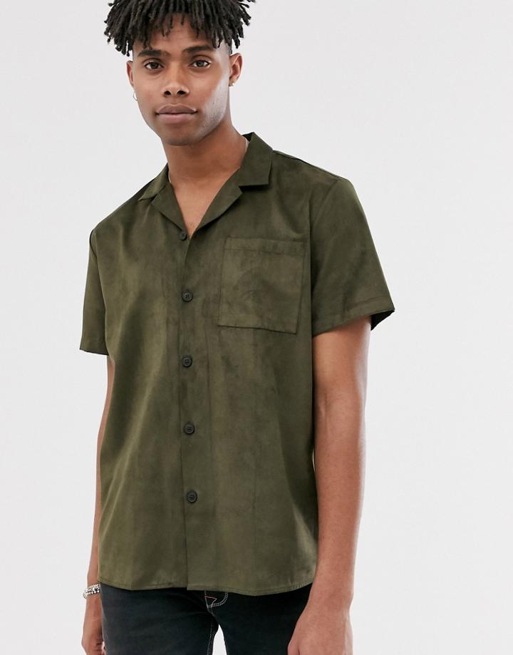 Heart & Dagger Shirt In Suedette - Multi