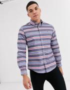Tommy Hilfiger Marky Twill Stripe Custom Fit Shirt In Red