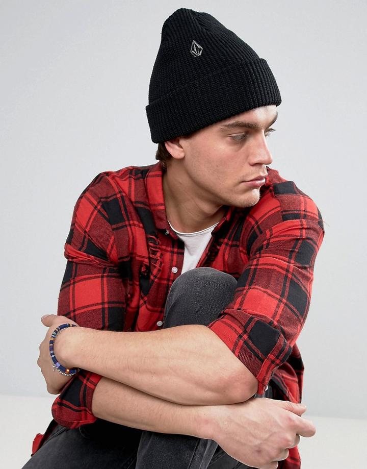 Volcom Full Stone 6 Panel Xfit Hat - Black