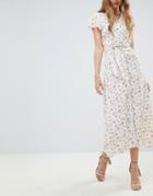 Flynn Skye Ditsy Print Midi Skirt Two-piece - White