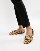 Asos Design Leo Leather Ballet Flats - Multi