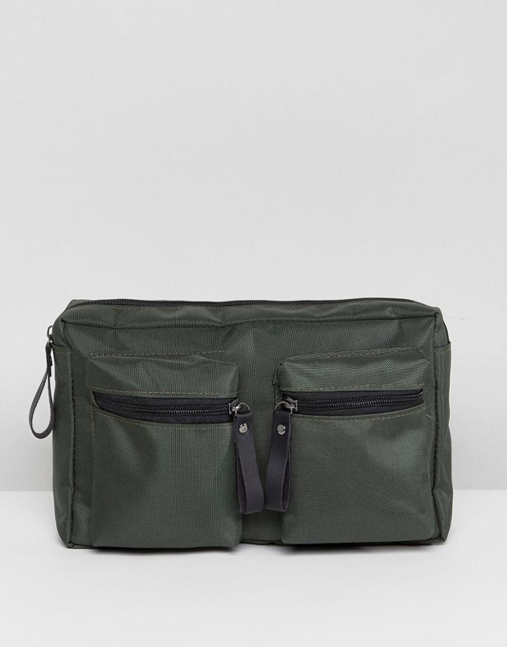 7x Nylon Mesh Crossbody Bag - Green