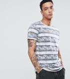 Just Junkies T-shirt With Stripe - White