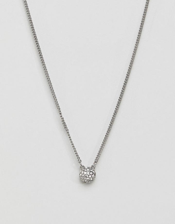 Dyrberg Kern Brass Silver Necklace - Silver