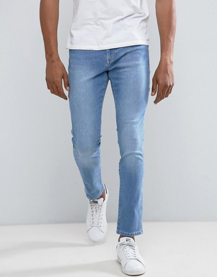 Brooklyn Supply Co Skinny Carpenter Vintage Wash Jeans - Blue