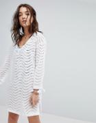 Seafolly Broderie Beach Cover Up - White