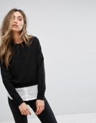 Noisy May New Kuni Layered Shirt Sweater - Black