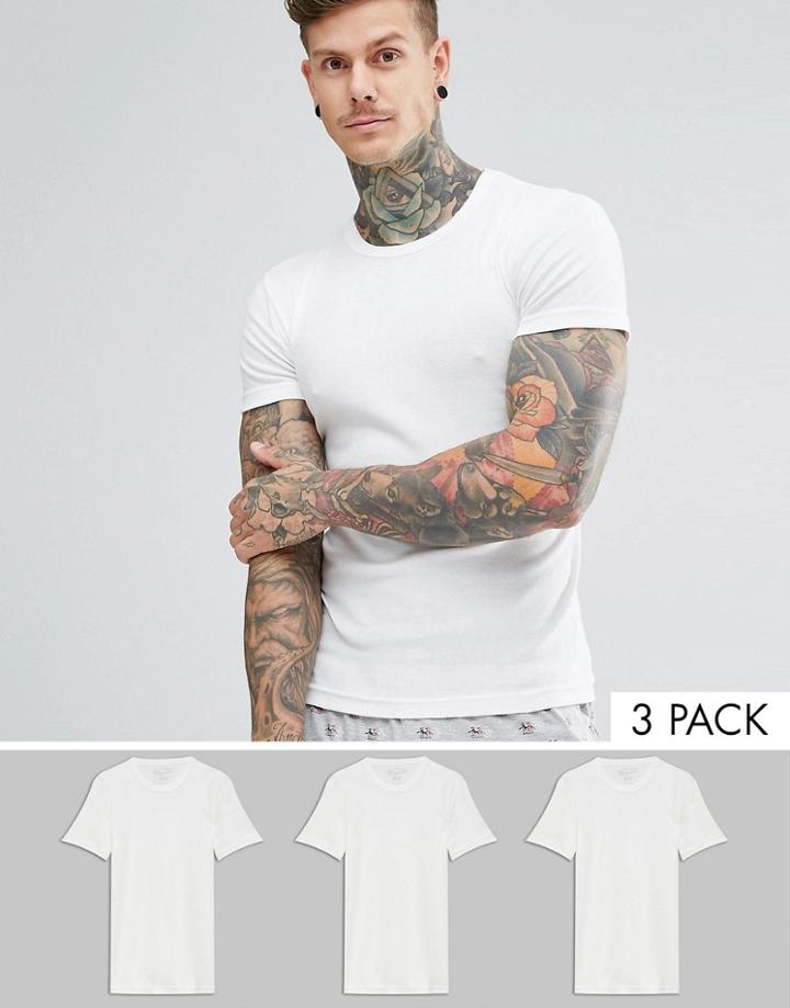 Original Penguin 3 Pack Lounge T-shirt - White